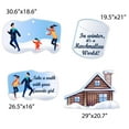thumbnail image 2 of VictoryStore It's A Marshmallow World Christmas Yard Decorations Display, Outdoor Holiday Decor 10 PC SET (13637), 2 of 8