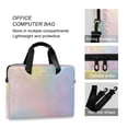 thumbnail image 4 of FORMRS 16" Laptop Bag Carrying Sleeve Case with Handle Travel Shoulder Briefcase, Pink Wavy Striped, 4 of 8