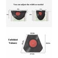 thumbnail image 5 of Retro Record Sheer Waterfall Valance Curtains for Window, Abstract Vintage Minimalist Art Rod Pocket Sheer Topper Swag Curtains for Living Room, Kitchen 38.5"W x 47.2"L, 1 Panel, 5 of 7