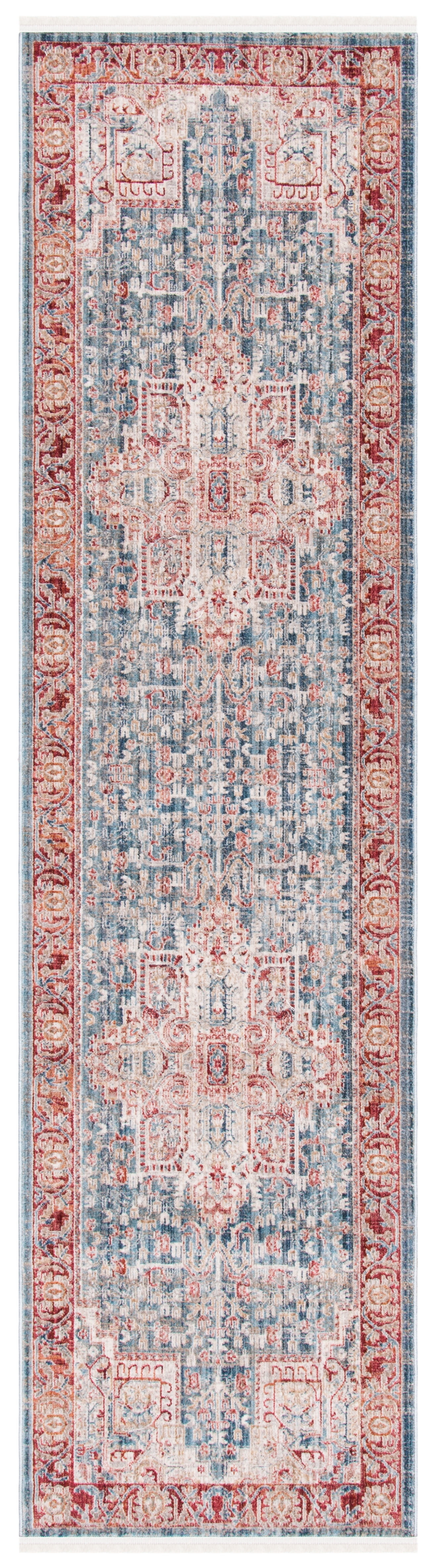 SAFAVIEH Kenitra Collection KRA659M Blue / Red Rug