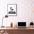 thumbnail image 3 of Stupell Industries Art Deco Fashion Designer Shoes Bookstack Blue Watercolor Black Framed Giclee Art, 24 x 30, by Amanda Greenwood, 3 of 7