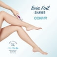 thumbnail image 4 of Conair Ladies Cordless Twin Foil Shaver con recortadora emergente, 4 of 8