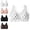 White, variant on GIHAVUR Posture Corrector for Women Front Closure Crossback Wireless Bra Seamless Full Coverage Push Up Bralettes