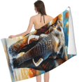 thumbnail image 3 of Animal Elephant  Beach Towel Swim  Pool Yoga Gym Sports, 3 of 8