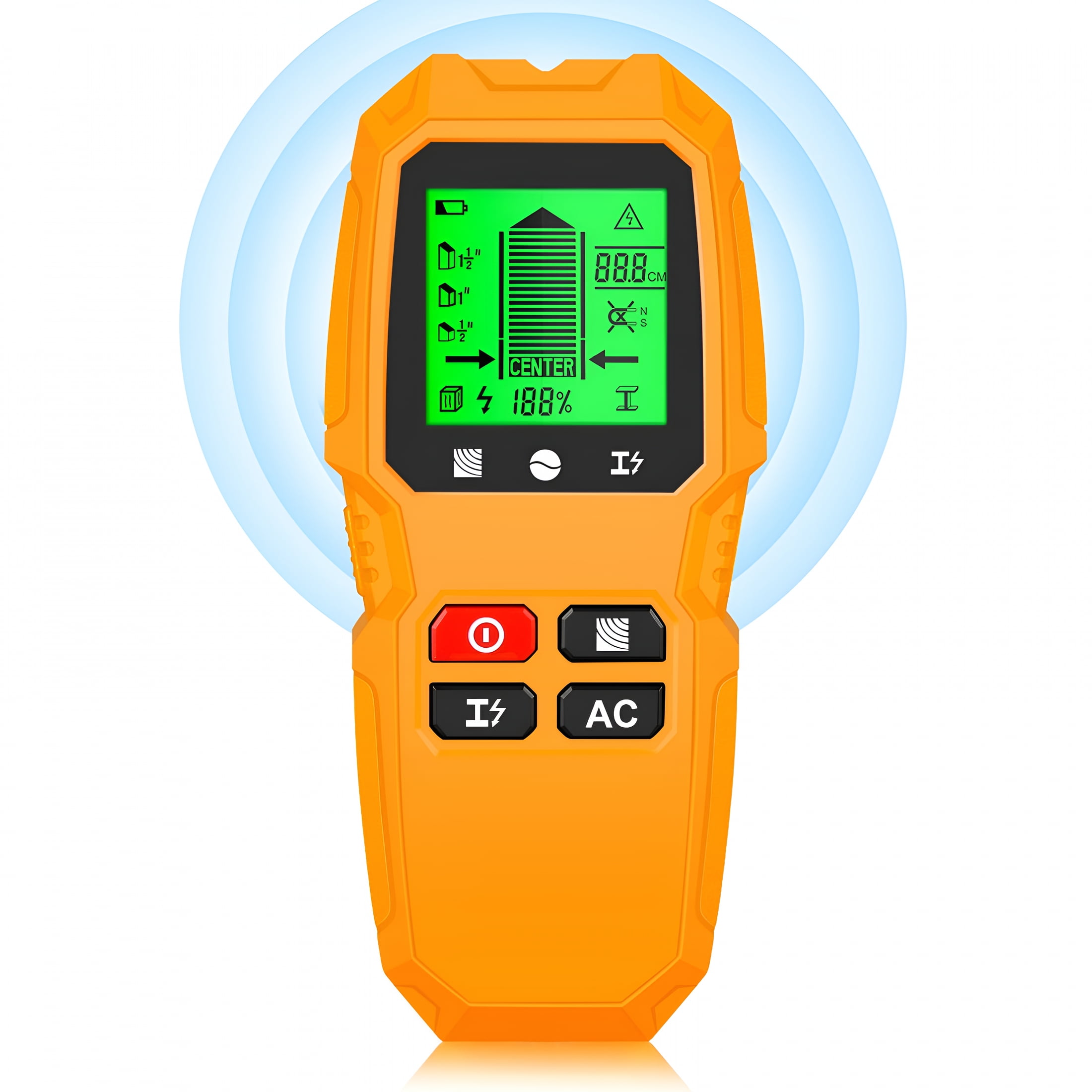 GJX 2026 New Stud Finder Wall Scanner,7 in 1 Stud Detector with Lcd Display,Stud Sensor Beam Finders Wall Wood Metal Stud Detector for the Center and Edge of Wood Ac Wire Metal Studs Joist Pipe