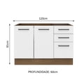 thumbnail image 2 of Mueble de Cocina 120 x 60 cm 2 Puertas y 3 Cajones (Sin Tablero) Agata Madesa MB, 2 of 5