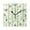 Black, variant on 7.78in Vertical Green Sprigs Square Wall and Table Clock Dual Use Vintage Design in Black or Gold