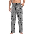 thumbnail image 3 of GZHJMY Musical Notes Pajama Pants for Men, Lounge Pants Lightweight Men Pajama Bottoms with Drawstring Pockets, Christmas New Year Birthday Gifts, X-Large, 3 of 6
