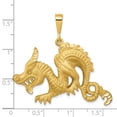 thumbnail image 7 of 10k Yellow Gold Dragon Charm Pendant, 7 of 7