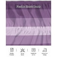 thumbnail image 5 of Purple Ombre Bed Skirt King Size 18 Inch Drop, Stripe Wrap Around Dust Ruffle Bedskirts, Wrinkle & Fade Resistant Easy Fit Bedskirt with Adjustable Elastic, 5 of 8