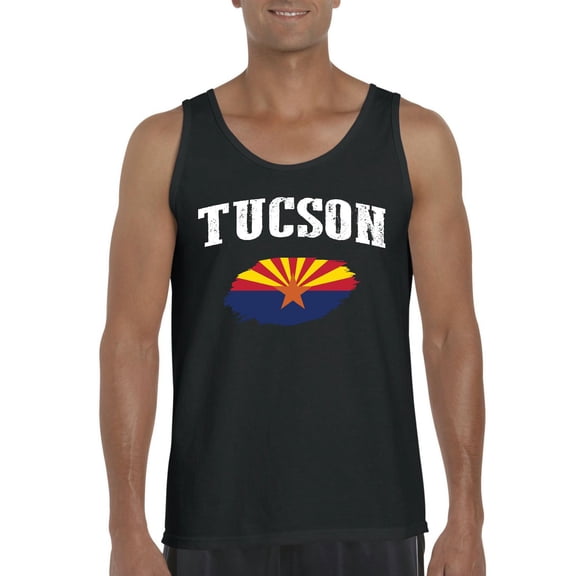 MmF - Men's Tank Top for Men, up to Men Size 3XL - Tucson Arizona Flag