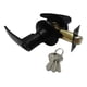 thumbnail image 1 of Chapa De Seguridad Cerradura Alfaloc  Manija Negro Mate Para Entrada/recamara Redonda De Lujo, 1 of 3