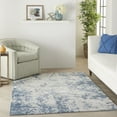 thumbnail image 2 of Nourison Rustic Textures Tranquil Abstract Indoor Area Rug Grey/Blue 5'3" x 7'3", 2 of 8