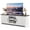 Dark Gray + White, variant on Costway Farmhouse TV Stand for TVs up to 65" Media Console Center with Doors Cubbies Oak + White