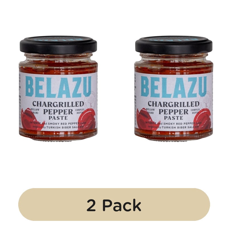 Belazu Chargrilled Pepper Paste 130g, British Import (Pack of 2)