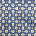 thumbnail image 1 of oneOone Cotton Cambric Medium Blue Fabric Floral Retro Craft Projects Decor Fabric Printed By The Yard 56 Inch Wide, 1 of 4