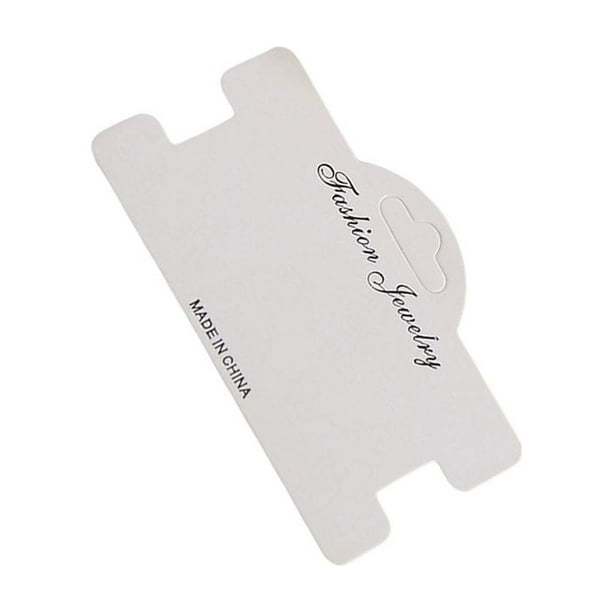 Advancent 100 piezas de horquilla para niña, tarjeta de papel, exhibición de horquilla, tarjetas de joyería para peinado, tienda de embalaje Almacenamiento y organización del hogar 8.5x6cm