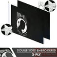 thumbnail image 3 of POW MIA Flag 4x6FT 2-Pack Double-sided Embroidered Polyester By G128, 3 of 8