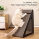 thumbnail image 3 of Triangle Cat Scratcher with Rotating Ball, Vertical Cats Scratching Post, Cardboard Cat Scratching Board Interactive Fun Grinding Cat Toy, 3 of 5