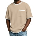 thumbnail image 1 of Camiseta Casual de Manga Corta con Cuello Tripulado 100% Fibra de Poliéster, Lavable en Máquina, Versátil para el Uso Diario, 1 of 6