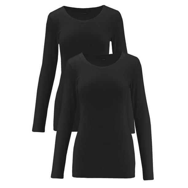ClothingAve ClothingAve. Women's Cotton Long Sleeve Round Neck Top