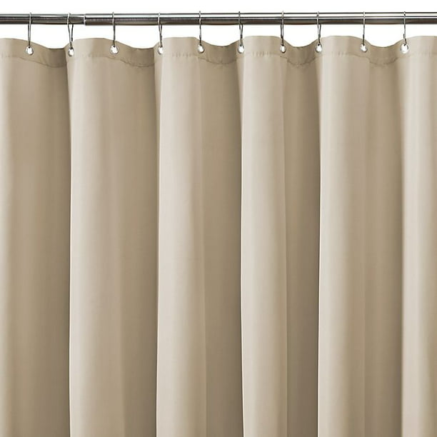 Plain Shower Curtain Liner In Beige, Titan 70 Inch X 72 Fabric Shower Curtain Liner In White