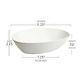 thumbnail image 2 of Smarty 2 qt. White Oval Large Disposable Plastic Serving Bowls 24ct, 2 of 5