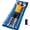 Blue, variant on Blue Inflatable Camping Sleeping Pad with Built-in Foot Pump