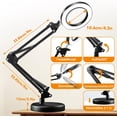 thumbnail image 2 of fsxdhpcsgfc Magnifying Glass With Light And Stand 10x Magnifying Lamp With Clamp | Reading Magnifier Stand Magnifier Lamp With 3 Colours And Continuous | LED Desk Lamp For Work And Easy Easter Crafts, 2 of 6