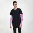 thumbnail image 4 of Yiaed Fun Rainbow Pink Print Arm Sleeves,Cooling UV Sun Protection Sports Compression for Men/Women, 4 of 6