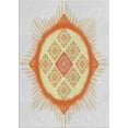 thumbnail image 1 of Ahgly Company Machine Washable Indoor Rectangle Transitional Tiger Orange Brown Area Rugs, 5' x 7', 1 of 7