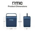 thumbnail image 3 of RTIC 8 QT Hard-Sided Personal Cooler, Fits 12 Cans, Road Trip, Navy & Denim, 3 of 8