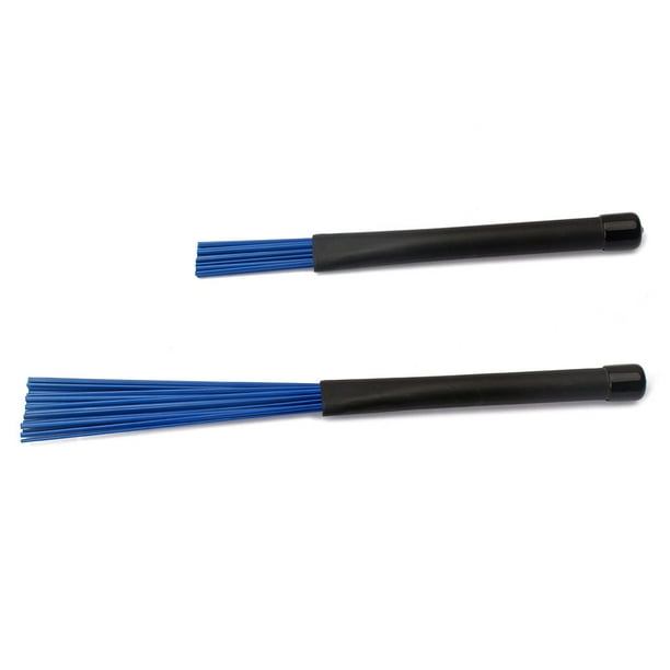 Sonducket 1 par de baquetas de nailon de superficie lisa, cepillo de percusión exquisito, batidor, accesorios musicales, suministros para Accesorios para instrumentos musicales