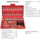 thumbnail image 1 of Caja de dados con trinquete, Llave de trinquete de 1/4', Dados y cajas, Herramientas mecánicas profesionales para automóviles, 1 of 4