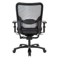 thumbnail image 4 of Chaise Ergonomique Grande Taille à Grille Aérienne avec Accoudoirs Réglables Bidirectionnels en Tissu Noir, 4 of 8