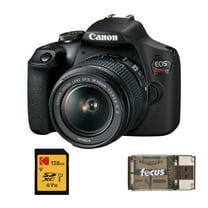 Canon EOS Rebel T7 DSLR Camera with EF-S 18-55mm IS II Lens Kit with 128GB SD Card, and Card Reader