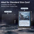 thumbnail image 3 of Fundas para cartas 1200 unidades, fundas interiores de ajuste perfecto para MTG y TCG, 3 of 7