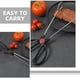 thumbnail image 3 of Raindrops 2Ud Pinzas Para Y Cocina De Inoxidable Con Mango Negro Reutilizable, 3 of 8