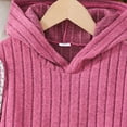 thumbnail image 5 of NAFUU Girls Sweater Dress Long Sleeve Ribbed Knit Hooded Dress Solid Color Casual Tunic Dresses Big Girls Fall Sundress Daily Wear Princess Party Dresses, 5 of 7