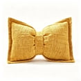 thumbnail image 2 of Eolstice Bow Pillow, Boho Decorative Throw Pillow, Vintage Texture Sofa Pillow for Bed Sofa Living Room Bedroom Home Car Decor,Yellow, 2 of 7