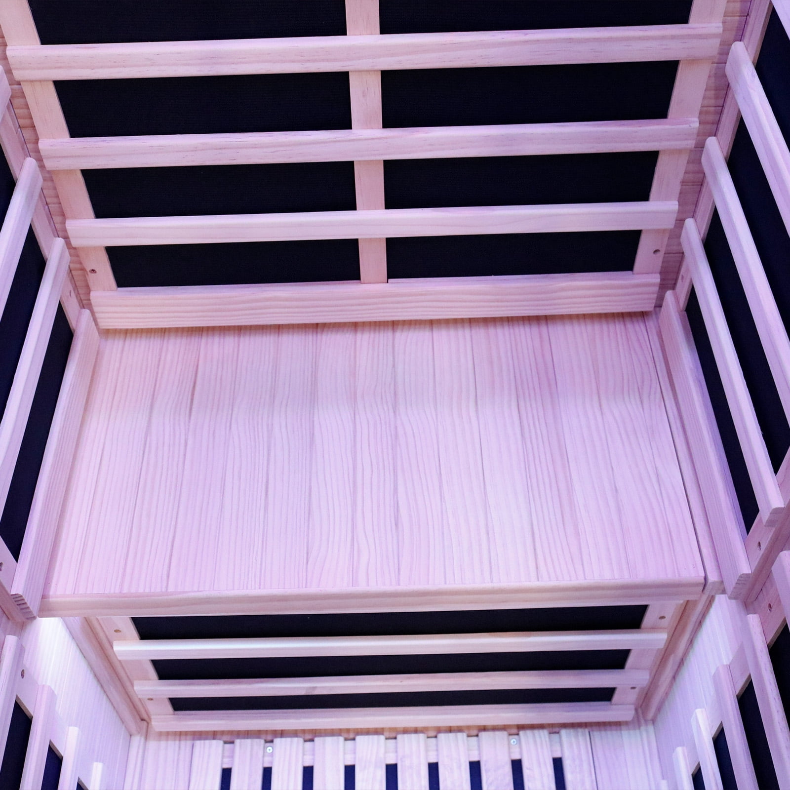 Infrared Sauna, 1-Person Dry Sauna Spa Room with Bluetooth Speakers & LED Lights