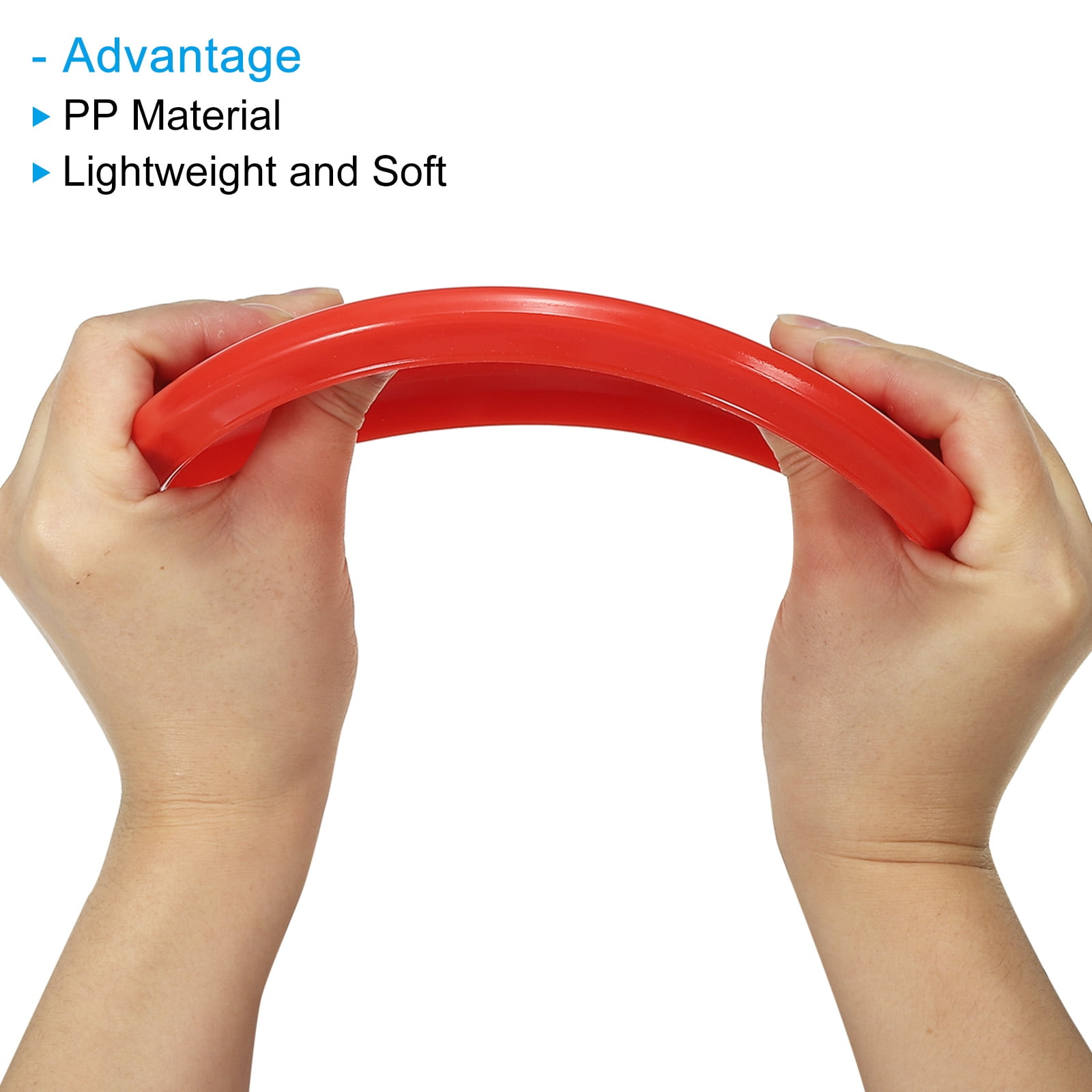 Flying Disc 8 Inch 160 Gram Sport Training Disk with Storage Bag, Red 3 Pack