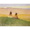 thumbnail image 2 of Remington, Frederic 14x12 Black Modern Framed Museum Art Print Titled - Stormy Morning in the Badlands, 2 of 4
