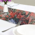 thumbnail image 4 of Yayeee Table Runner 70 inches Long Home Kitchen Dinning Party Decoration, Red Vibrant Flowers, 4 of 7