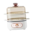 thumbnail image 2 of DimyFew Electric Food Steamer 2 Tier Household with Stackable Baskets 1200W for Vegetable Seafood Steaming Pot with PP Steaming Tiers, 2 of 8