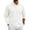 White, variant on LTTVQM Long Sleeve Polo Shirt for Men Classic Breathable Button Neck Collared Top Solid Tone Golf Casual Daily Shirt Light Gray 2XL