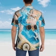 thumbnail image 4 of Logiee Vintage Map Travel Essentials Print Mens Hawaiian Shirts,Loose-Fit Short Sleeve Button Down Tropical Aloha Beach Shirt,Summer Vacation Wedding Tops,XX-Large, 4 of 7
