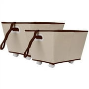 Delta Storage Bins with Wheels, Set of 2, Choose your Color