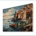 thumbnail image 2 of Designart "Cinque Terre Beige Italy wall art I" Italy Print on Natural Pine Wood, 2 of 5