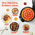 thumbnail image 4 of Pizza Maker Electric Griddle Nonstick Countertop Pizza Oven with 30-Min Timer & Auto Shut-Off,for Burgers,Crepes US Plug, 4 of 8